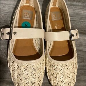 Dolce Vita Cream Woven Flats